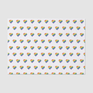 Rainbow scribble heart tissue paper