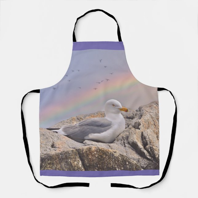 Rainbow Seagull Apron (Front)