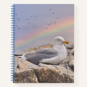 Rainbow Seagull  Notebook