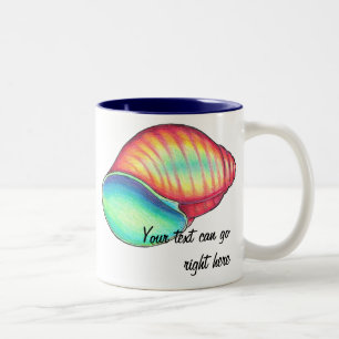 Rainbow Seashell Mug