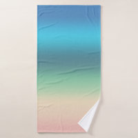 Rainbow Seashore Beach in Gradient Stripes