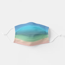 Rainbow Seashore Beach in Gradient Stripes