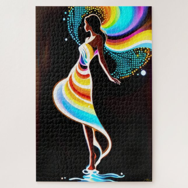 Rainbow serenity jigsaw puzzle (Vertical)
