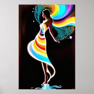 Rainbow serenity poster