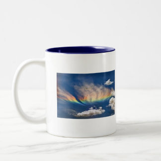Rainbow, Serenity Prayer Two-Tone Coffee Mug