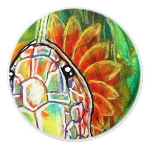 Rainbow Serpant Ceramic Knob
