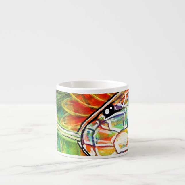Rainbow Serpant  Espresso Cup (Front)