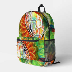 Rainbow Serpant Printed Backpack