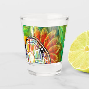 Rainbow Serpant Shot Glass