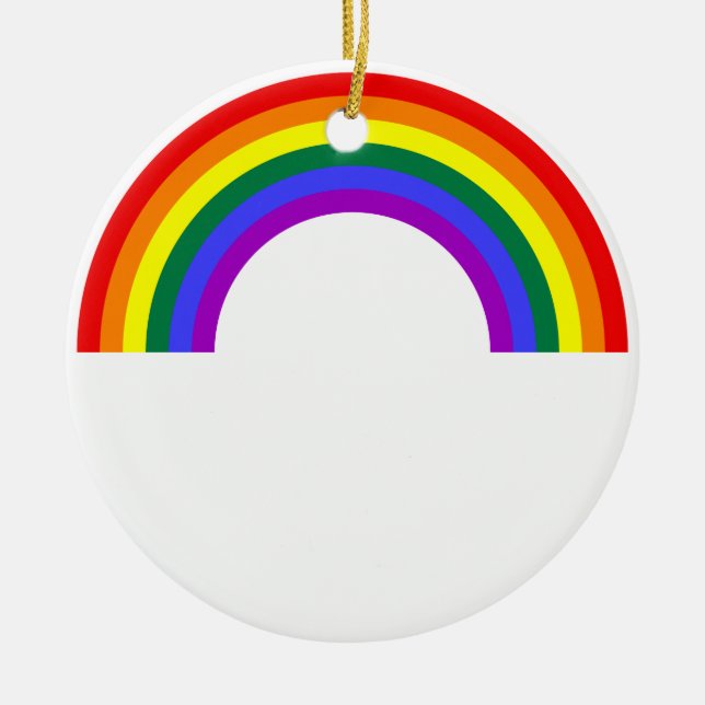Rainbow Shape Ceramic Tree Decoration (Front)