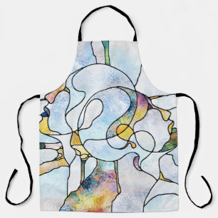 Rainbow shards, stained glass unity apron