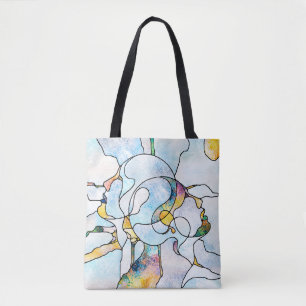 Rainbow Shards. Unity of Stained Glass series. Bac Tote Bag