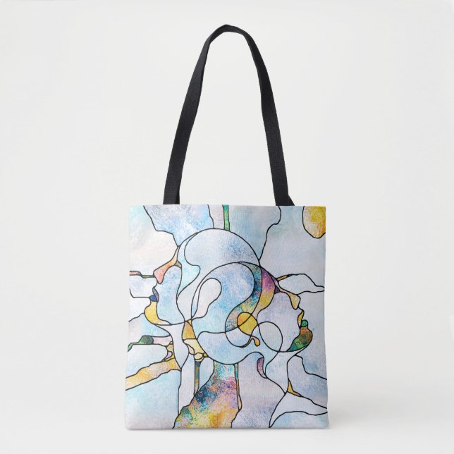 Rainbow Shards. Unity of Stained Glass series. Bac Tote Bag (Front)