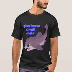 Rainbow shark meets blue shark / blunt-nosed Sixgi T-Shirt