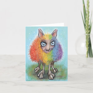 Rainbow Sheep Holiday Card