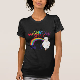 Rainbow sheep of family | Colourful Sheep Gift T-Shirt