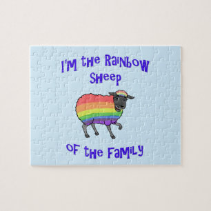 Rainbow Sheep of the Family Jigsaw Puzzle