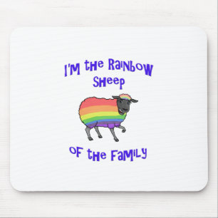 Rainbow Sheep of the Family Mouse Pad