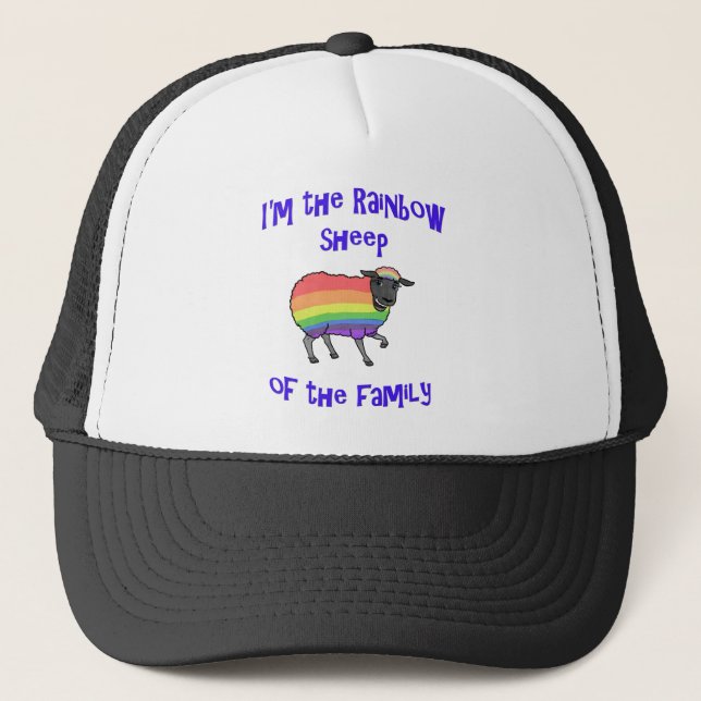Rainbow Sheep of the Family Trucker Hat (Front)