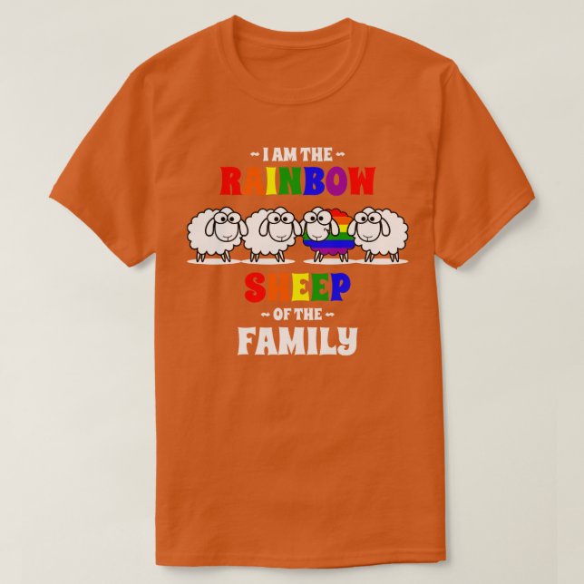 Rainbow Sheep T-Shirt (Design Front)
