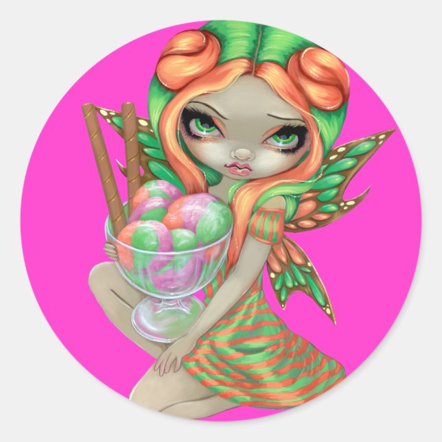 "Rainbow Sherbet Fairy" Sticker (Front)