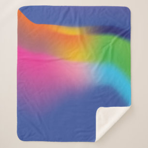 Rainbow Sherpa Blanket
