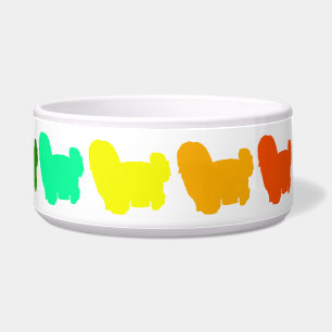 Rainbow Shih Tzu Pet Bowl