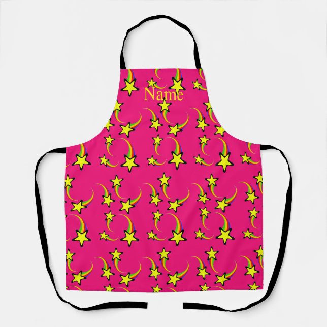 Rainbow Shooting Stars Thunder_Cove Apron (Front)