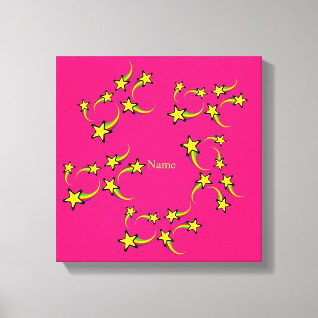 Rainbow Shooting Stars Thunder_Cove  Canvas Print (Front)