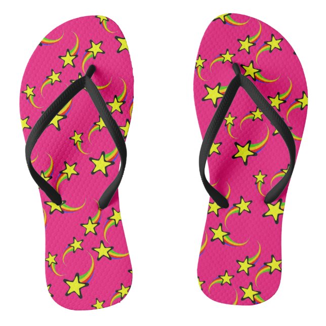 Rainbow Shooting Stars Thunder_Cove Jandals (Footbed)