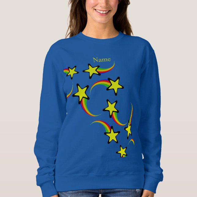 Rainbow Shooting Stars Thunder_Cove   Sweatshirt (Front)