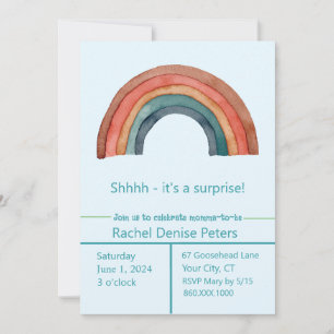 RAINBOW Shower Invitation