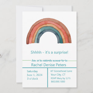 RAINBOW Shower Invitation