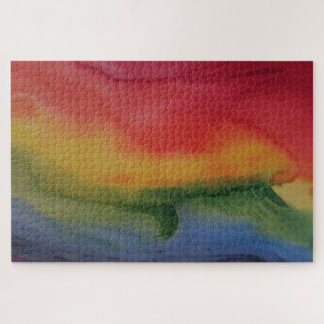 Rainbow Shower jigsaw puzzle. Puzzle