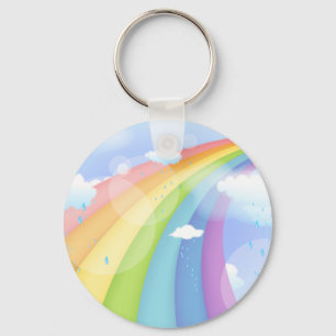 Rainbow Shower Key Ring
