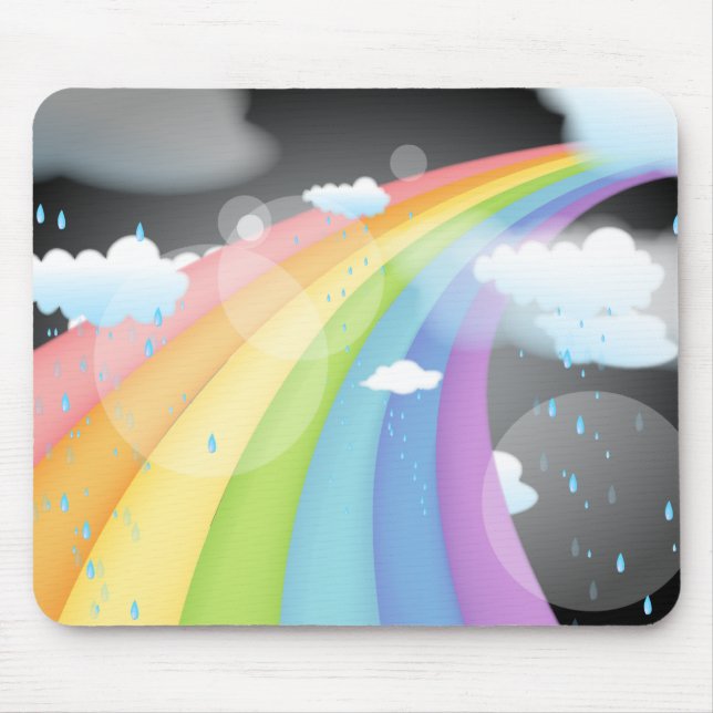 Rainbow Shower Mouse Pad (Front)