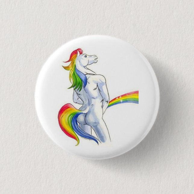Rainbow Showers 3 Cm Round Badge (Front)