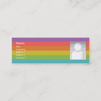 Rainbow - Skinny Mini Business Card