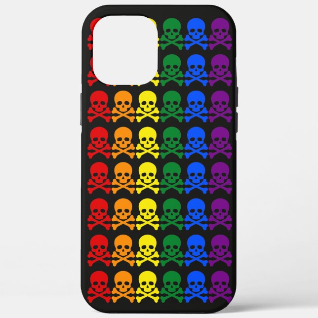 RAINBOW SKULLS Case-Mate iPhone CASE (Back)