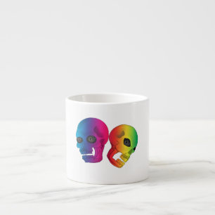 Rainbow Skulls Espresso Cup