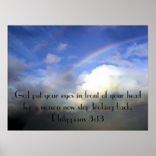 rainbow sky bible verse reminder poster