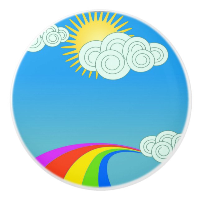RAINBOW SKY CERAMIC KNOB (Front)