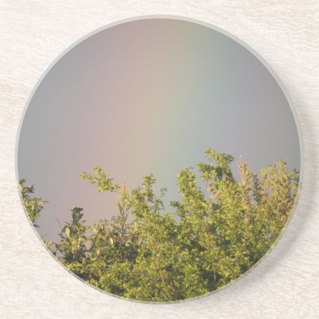 Rainbow Sky Sandstone Coaster (Front)