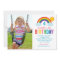 Rainbow Sky White Photo Girls Birthday Party