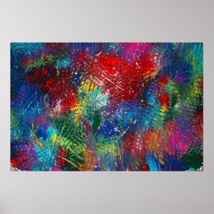 Rainbow Slashes Poster