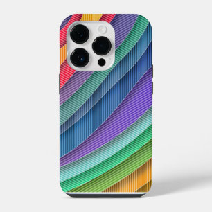 Rainbow Slice Pattern Boho iPhone 14 Pro Case