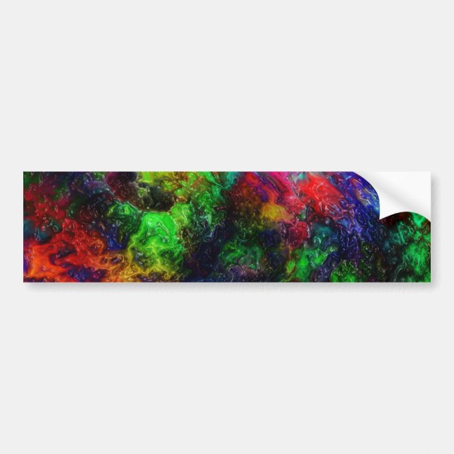 Rainbow Slime Bumper Sticker (Front)