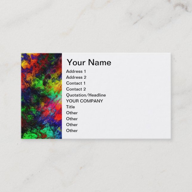 Rainbow Slime Business Card (Front)