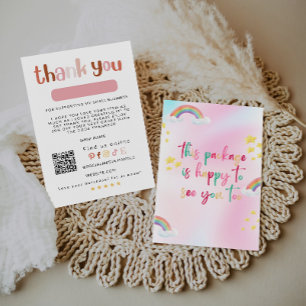 Rainbow Small Business Thank You Card, Card