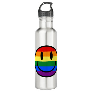 Rainbow Smiley Face 710 Ml Water Bottle